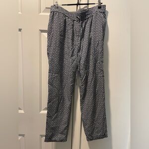 J. Crew Geometric Joggers in Navy and Cream 💙🤍